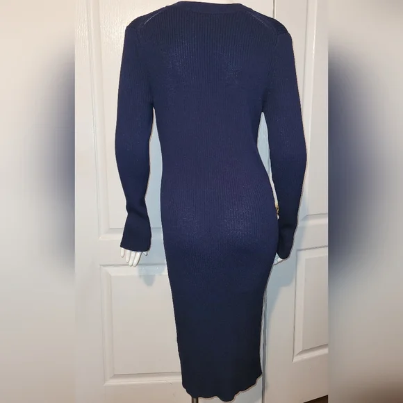 Michael Kors Ribbed Lace Up Dress - Picture 5 of 9